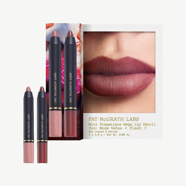 Path Mcgrath Labs Mini Dramatique Mega Lip Pencil Set en Nude Venus/Flesh 3 *Pre Orden*